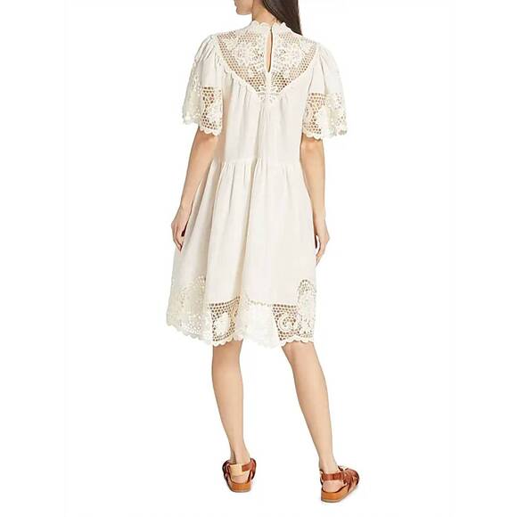 NEW ULLA JOHNSON tallulah dress in ivory - Picture 3 of 4